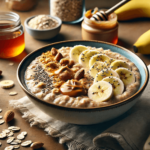 Nuss-Banane-Porridge mit Erdnussbutter