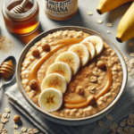 Energiegeladene Erdnussbutter-Bananen-Haferflocken mit extra Crunch