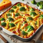 Nudelauflauf mit Brokkoli und Käse
